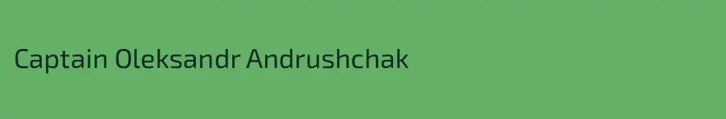Captain Oleksandr Andrushchak